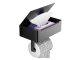 Tualetes Papīra Turētājs ar Salvešu Kastes Plauktu, Melns | Toilet Paper Holder with Tissue Shelf