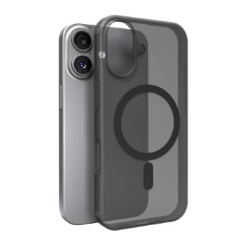 Puro Daylight Magsafe Compatible Silicone Phone Case Cover iPhone 17 - Translucent Black