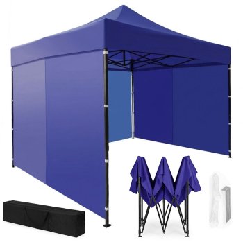 Automatic Pop-Up Garden Event Canopy Tent MultiGarden 3x3 m, blue