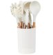 Silikona Virtuves Piederumu Komplekts Balts, 12 gab. | Set of Kitchen Utensils