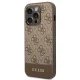 Guess iPhone 14 Pro Case 4G Stripe Collection, Brown
