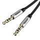 Baseus Yiven Audio Cable Mini Jack 3,5mm AUX, 1.5m, Black+Silver