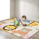 Double-sided Foldable Foam Play Mat Pad Rug for Kids, Street/Animals, 198x179cm