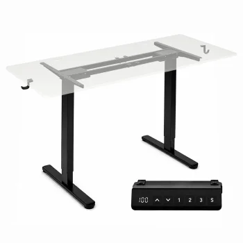 ModernHome Electric Height Adjustable Desk Frame 72-120 cm, Black