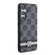 DKNY Samsung Galaxy S24 vāciņš Leather Checkered Mono Pattern, melns