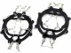 Anti-Slip Ice Cleats for Shoes, 8 Steel Spikes, Size 36-40, Black