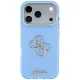 Guess IML 4G Script Metal Case for iPhone 17 Pro / 18 Pro - Light Blue