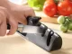 Kitchen Knife and Scissors Sharpener with Adjustable Angle, Non-Slip