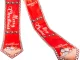 Christmas Table Runner with Snowman, 205x35 cm, Red