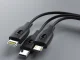Car Charger USB-C 15W + USB-A 15W with 3-in-1 Cable and Display, Black