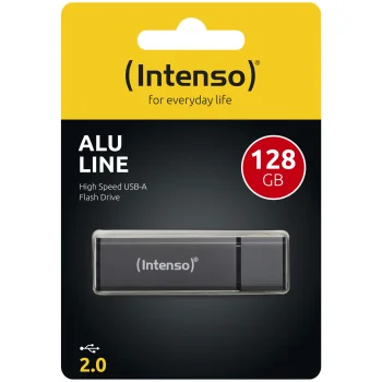USB atmintinė Intenso Alu Line 128 GB USB 2.0, antracito