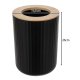 Ruhhy 00024636 Bathroom Accessory Set, 6 Pieces, Black/Bamboo