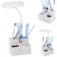 LED Desk Lamp with Organizer, 24 LED, White