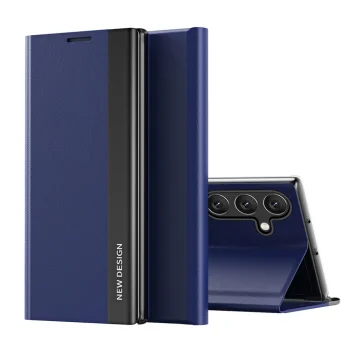 Sleep Case Pro for Samsung Galaxy S25 Edge Wallet Case with Stand, Blue