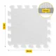 4Fizjo Kids Foam Puzzle Play Mat 90x90 cm, Grey