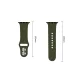 Tech-Protect Silicone Strap for Apple Watch 44 / 45 / 46 / 49 mm - Olive Green