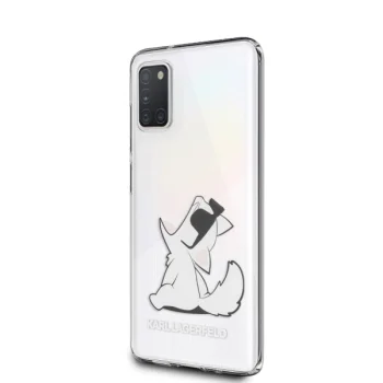 Karl Lagerfeld Choupette Fun Case for Samsung Galaxy A31, Transparent