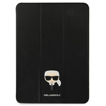 Karl Lagerfeld iPad Pro 12.9" (2021) Saffiano Karl Head Case Black