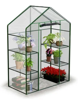 Garden Greenhouse with Shelves Plonos 4922 140x70x195cm