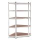 ModernHome Corner Storage Rack 180x90x40 cm Galvanized Steel 5 Shelves 875 kg