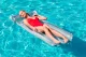 Bestway 44013 Inflatable Beach Airbed with Pillow, Grey, 183x76 cm