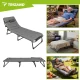 Trizand Foldable Garden Lounger with Cushion, Grey (192x68x28 cm)