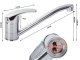 Kitchen Mixer Tap, Chrome, 12.5×22 cm