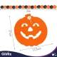 Halloween Paper Pumpkin Garland Glimz, 3 m