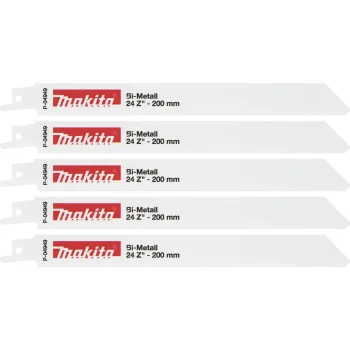 Makita P-04949 Reciprocating Saw Blades BiM 200 mm 24 TPI, 5 pcs.