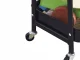 Metal Rolling Storage Cart, 3 Tiers, Black