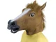 Latex Horse Head Mask for Costume Parties and Halloween, brown