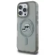 Karl Lagerfeld IML Metal Karl&Choupette Head MagSafe Case for iPhone 16 Pro Max, Black