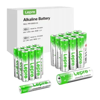 LEPRO AA/AAA 1.5V Alkaline Batteries, 24-Pack PR130003-24