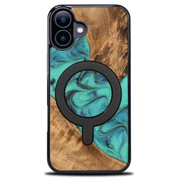 Bewood unikāls korpuss iPhone 16 - tirkīza ar MagSafe | Unique case for Turquoise with