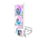Darkflash DV360S CPU liquid cooler 360mm LCD ARGB, white
