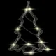 Ikonka LED Christmas Window Decoration Christmas Tree with Suction Cup 10 LED