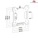 Maclean MC-596 TV Wall Mount, 13-27\", 20kg, VESA 100x100, Black