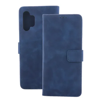 Smart Velvet Wallet Case for Honor 600 / 600 Pro, Navy Blue