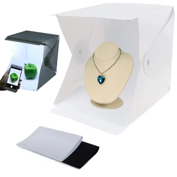 Shadowless Photo Studio Tent for Product Photography, 20 LED, White