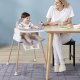 Multifunctional Baby Kids Feeding High Chair Table 6-in-1, Grey