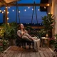 Boho Hanging Chair Macrame Garden Swing MultiGarden, Black