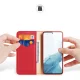 Dux Ducis Hivo Flip Case for Samsung Galaxy S23+ Genuine Leather Red