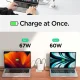 Spigen ArcStation Pro Charger + USB-C 140-W Cable - White