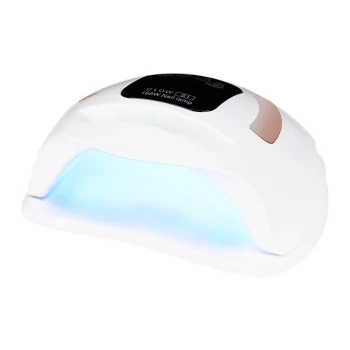 Glow S1 Dual Led UV Nail Lamp 168W, White / Gold
