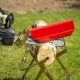Bauerkraft Log Sawhorse Firewood Cutting Stand with Chainsaw Holder
