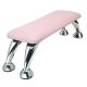 Manicure Hand Rest Ergonomic Nail Arm Rest for Techs PU Leather, Light Pink