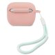 Guess Silicone Vintage чехол для AirPods Pro, розово-зеленый