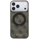 Guess Ring Stand 360 4G Classic Logo MagSafe Case for iPhone 18 Pro / 17 Pro, Brown