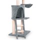 Когтеточка для кошек Pethaus 140 см с домиком и игрушками-мышками,...