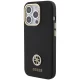 Guess Silicone Logo Strass 4G Case for iPhone 15 Pro, Black